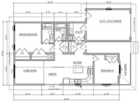 Affordable housing project in Sicamous, BC - model B